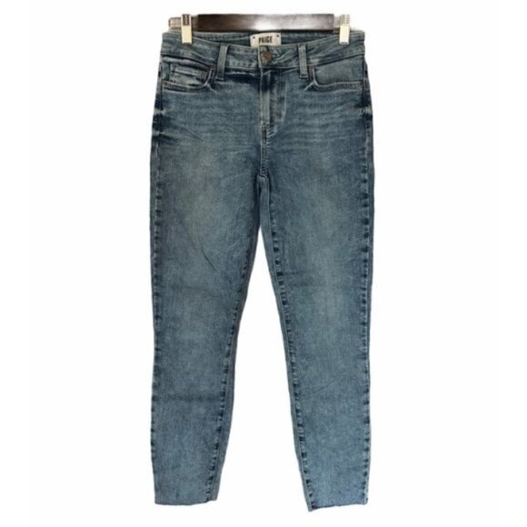 Paige Verdugo Aloha Raw Hem Crop Skinny Jeans 26 - Picture 2 of 7